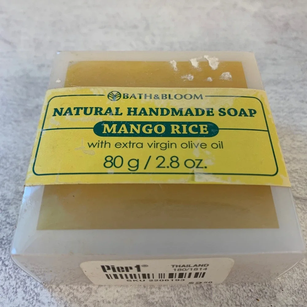 Bath & Bloom Mango Rice Handmade Soap Lot 15 Bars Thailand Pier 1 Discontinued